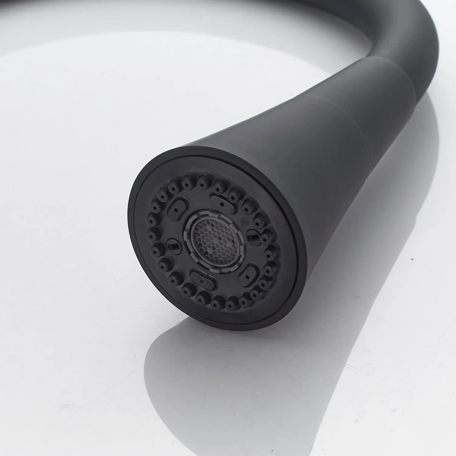 Смеситель для кухни с гибким изливом и режимом "душ" Rose R213H, черный