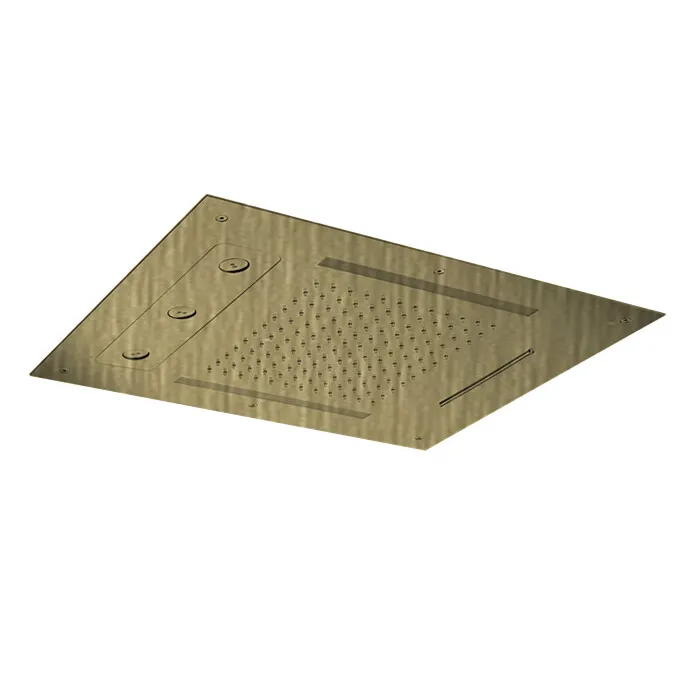 Верхний душ Almar Chromotherapy, 630х480, High Brass Brushed PVD (E044190.HB)