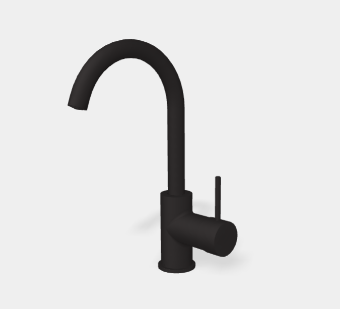 Смеситель для раковины Fima Carlo Frattini Spillo Up, черный матовый (F3041NS.1)