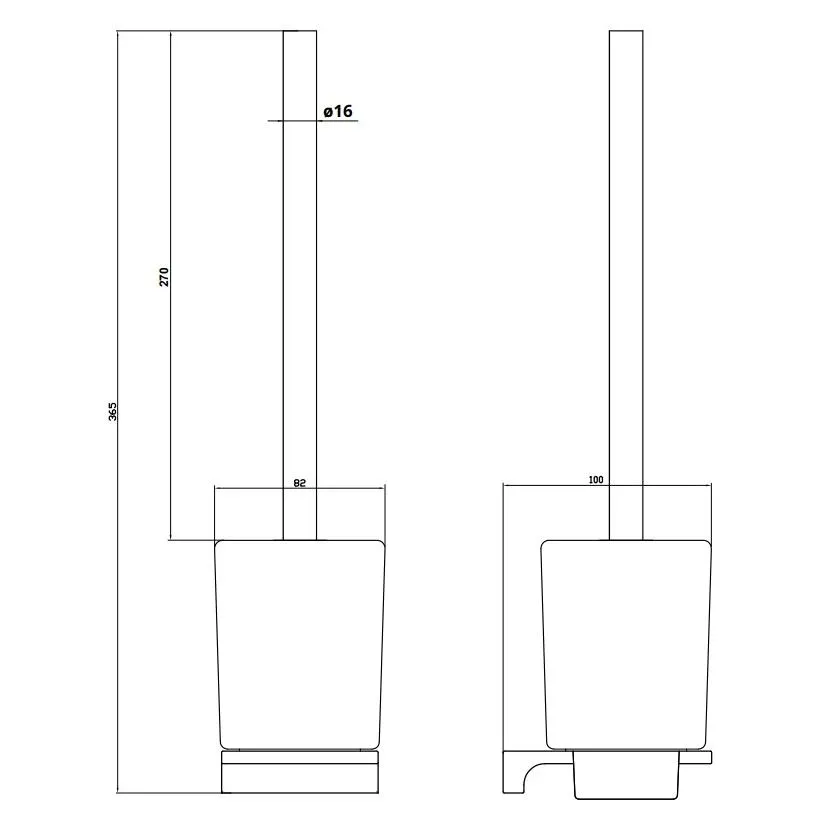 Ершик для унитаза Rav Slezak NIL NLA0500MG, сатин