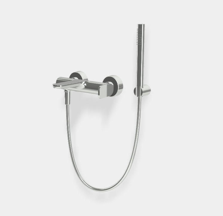 Смеситель для ванны и душа Fima Carlo Frattini Flo', хром (F3804CR)