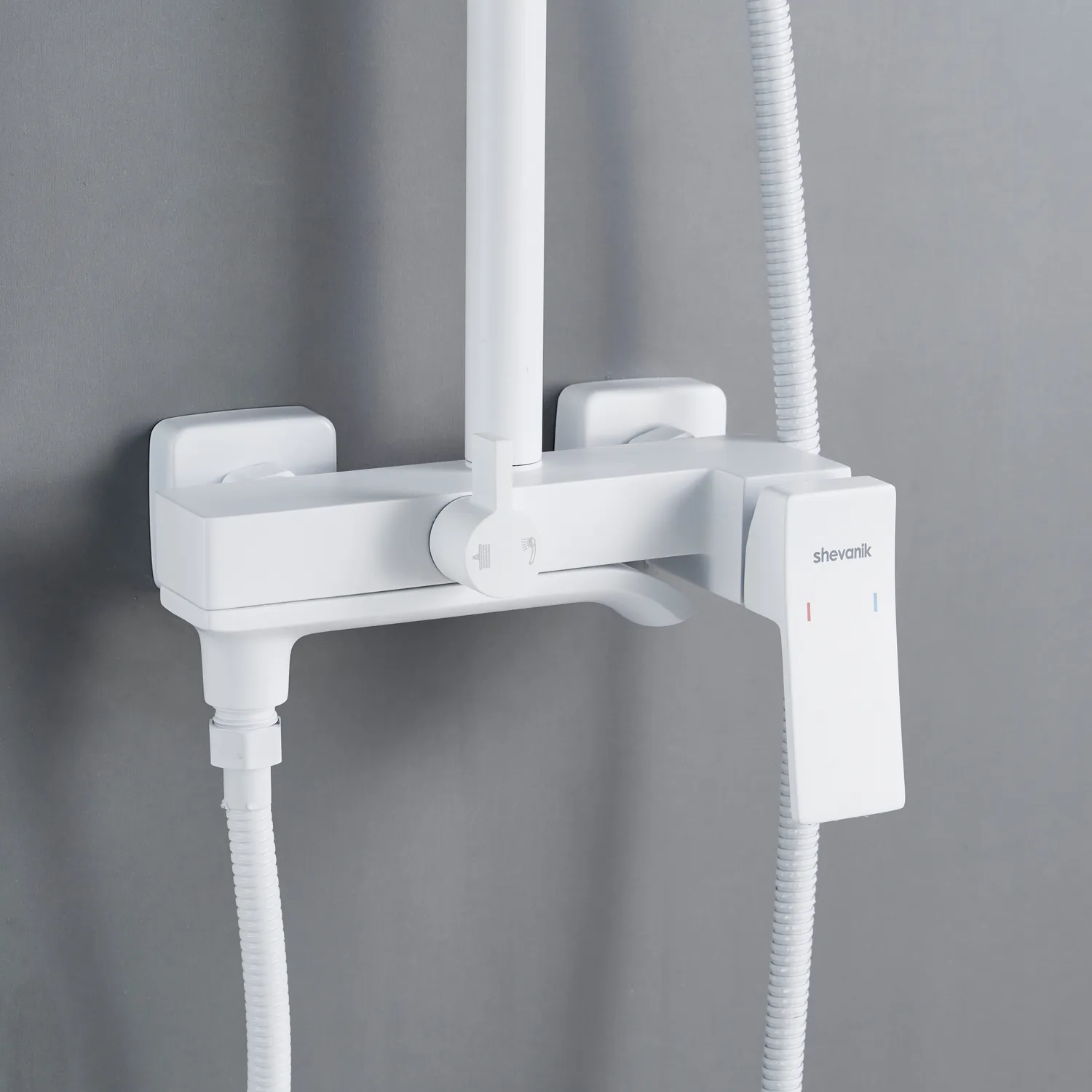 Душевая система Shevanik S4036C, белый