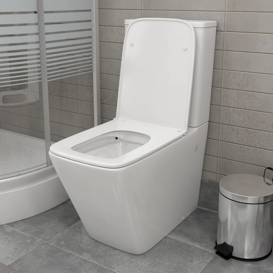 Унитаз напольный Maretti Umbria безободковый с микролифтом, UM10NBM42-844, белый