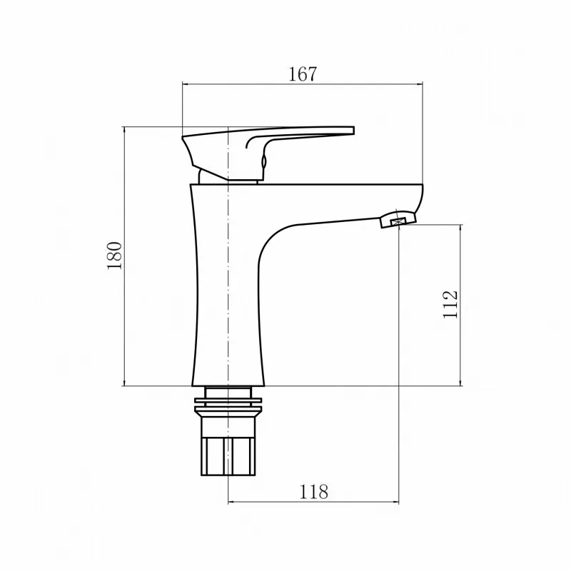 Смеситель для раковины Plstart PL1005-8, белый