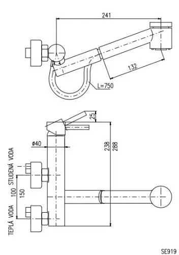 Смеситель для кухни Rav Slezak Seina SE903.5