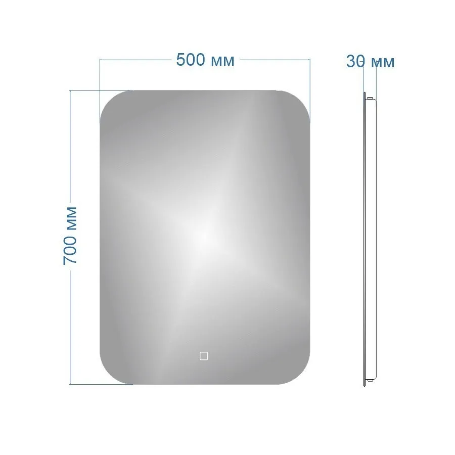 Зеркало Maretti Florenza FL145070P25EL 50x70 см