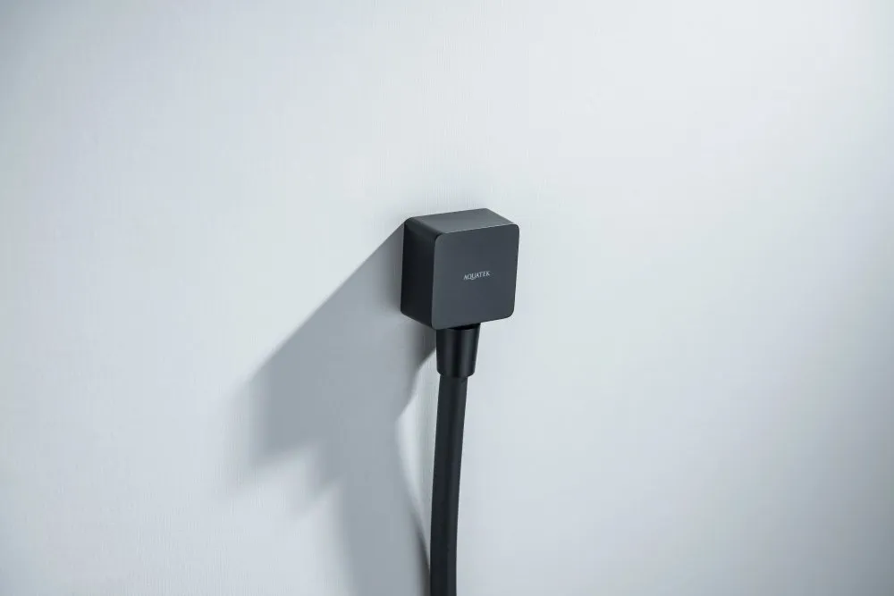 Шланговое подсоединение AQUATEK, матовый черный AQ2459MB