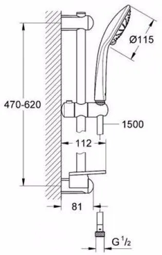 Душевой гарнитур Grohe Euphoria 110 Duo 27242001 хром
