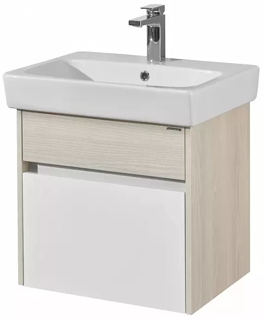 Тумба под раковину Aquaton Верди PRO 60 белый, ясень фабрик 1A206701VDAV0