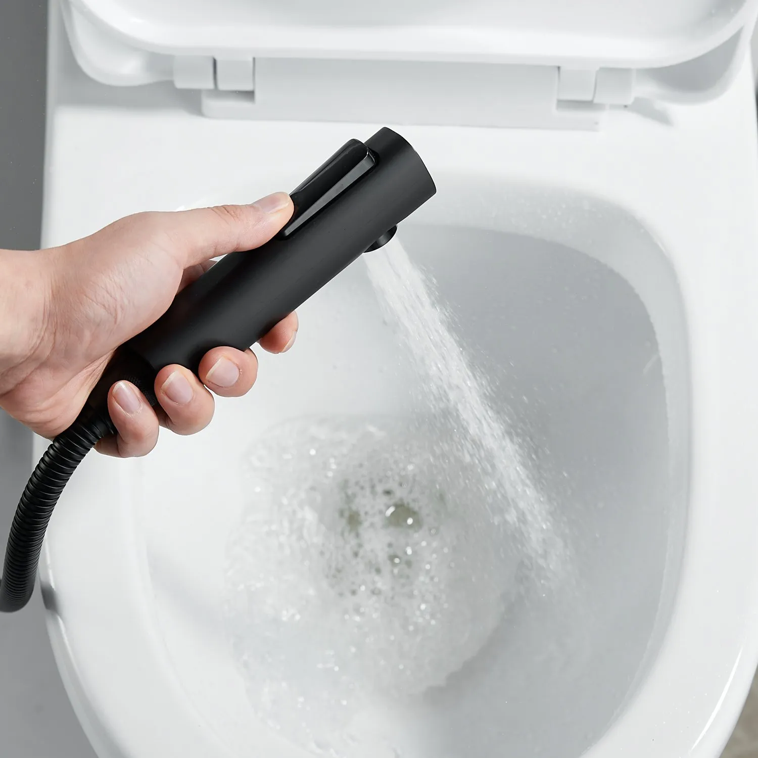 Гигиенический душ со смесителем Raffine F0599H-1, черный