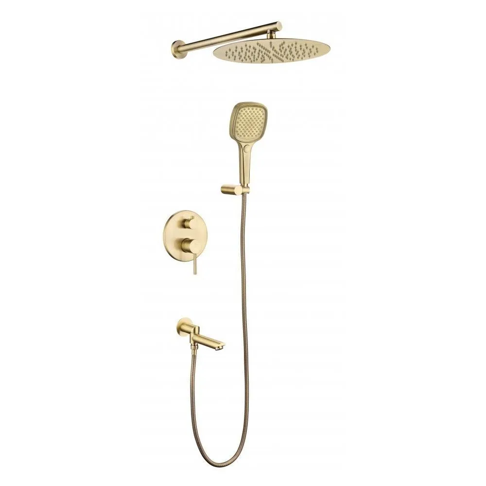 Душевая система встраиваемая Grocenberg GB5001BR, бронза