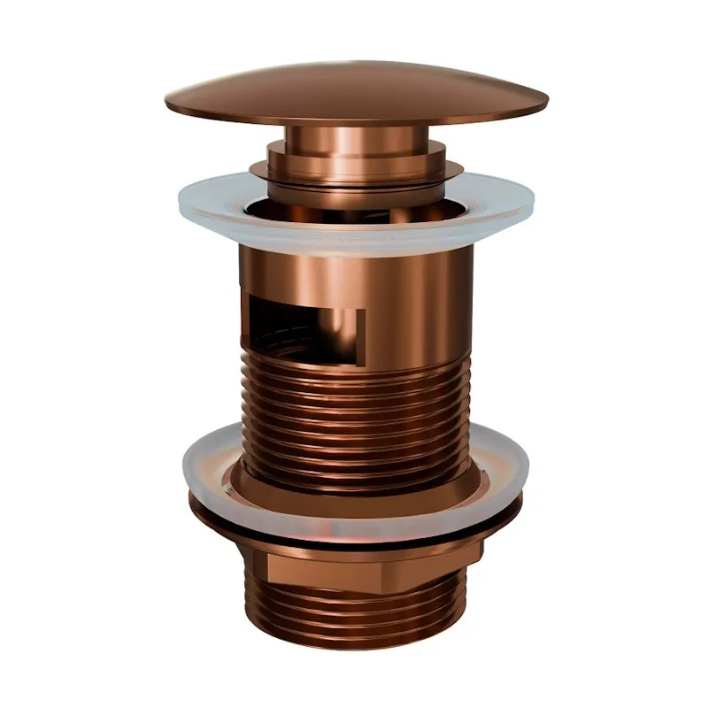 Донный клапан для раковины с переливом Knotlor BM9011RB, бронза