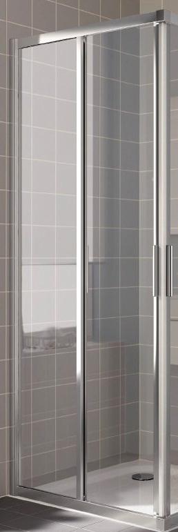 Душевая 2-створчатая раздвижная дверь для комбинации со второй дверью Kermi Cada Xs 885-910/2000 (левая) CKE2L09020VPK
