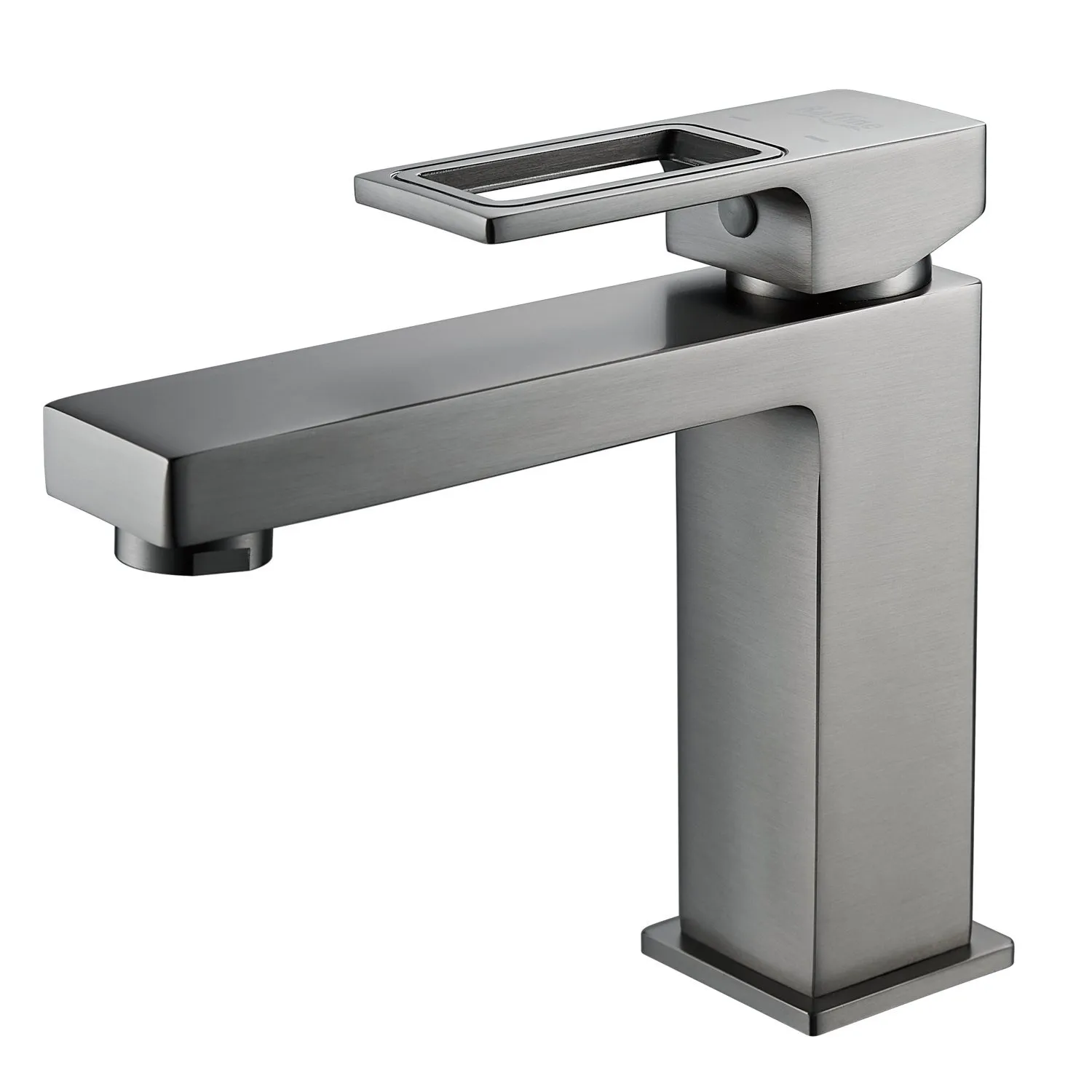 Смеситель для раковины Raffine F0196T, оружейная сталь