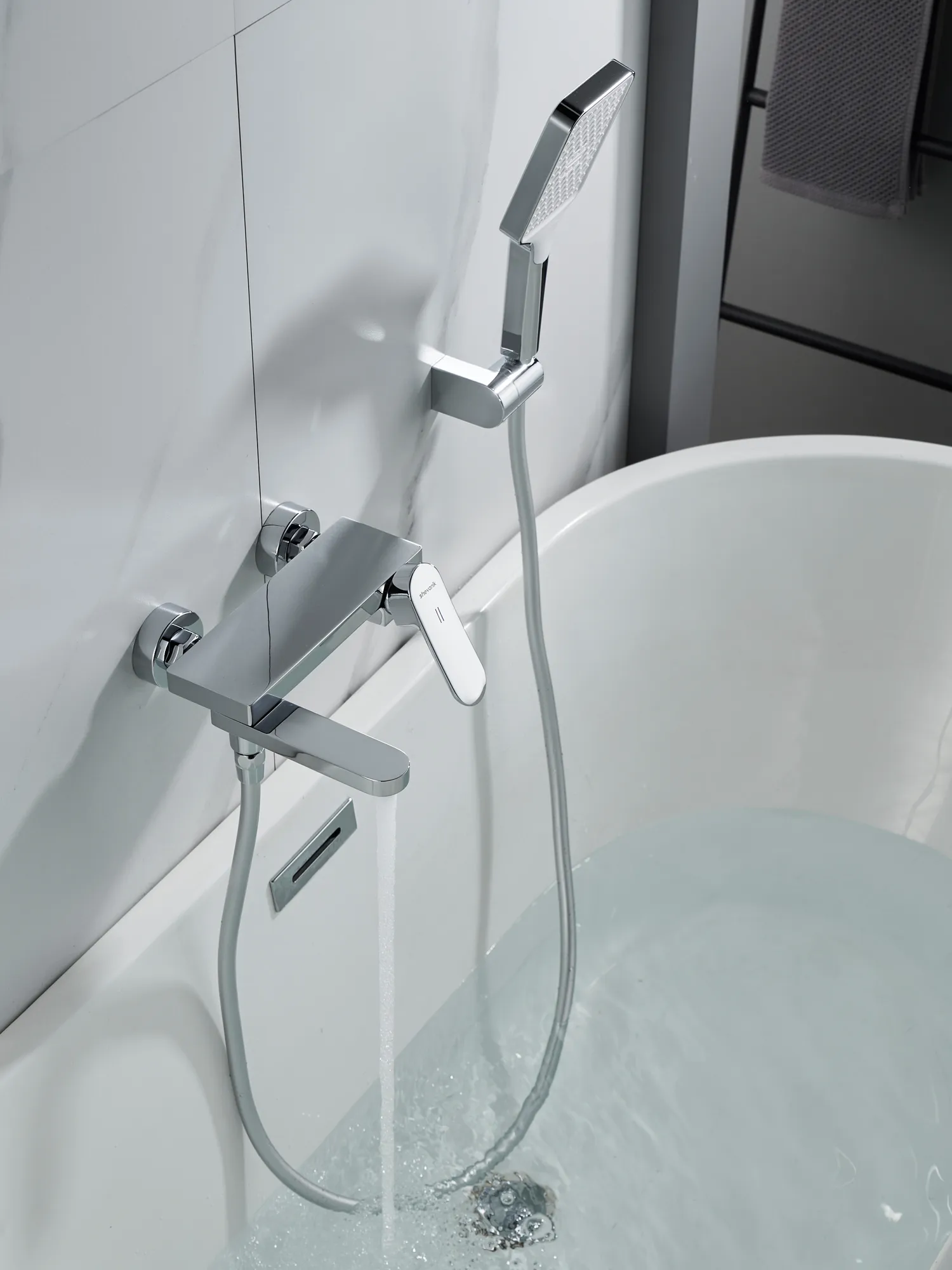 Смеситель для ванны Shevanik S4552, хром