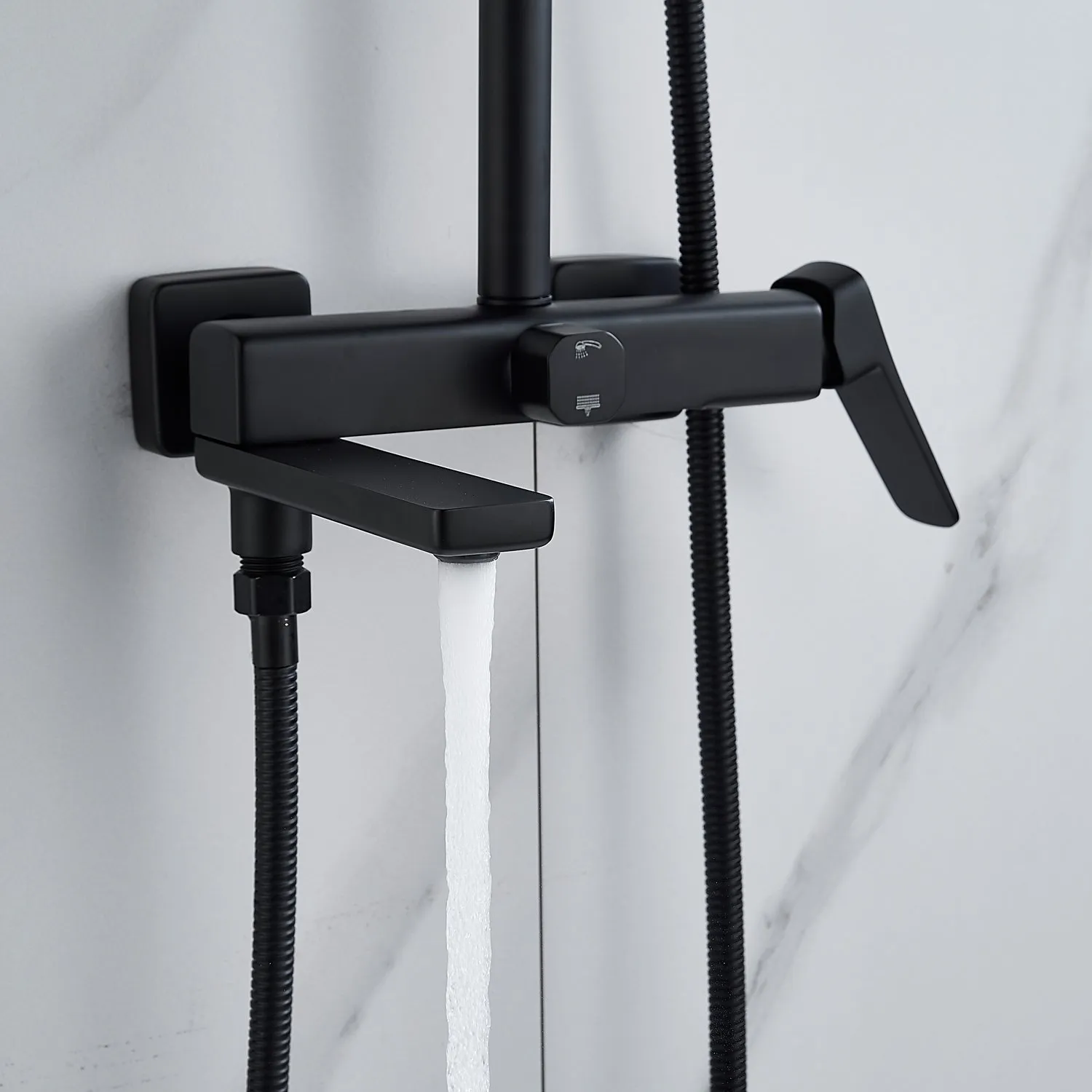 Душевая система Raffine F3699H, черный