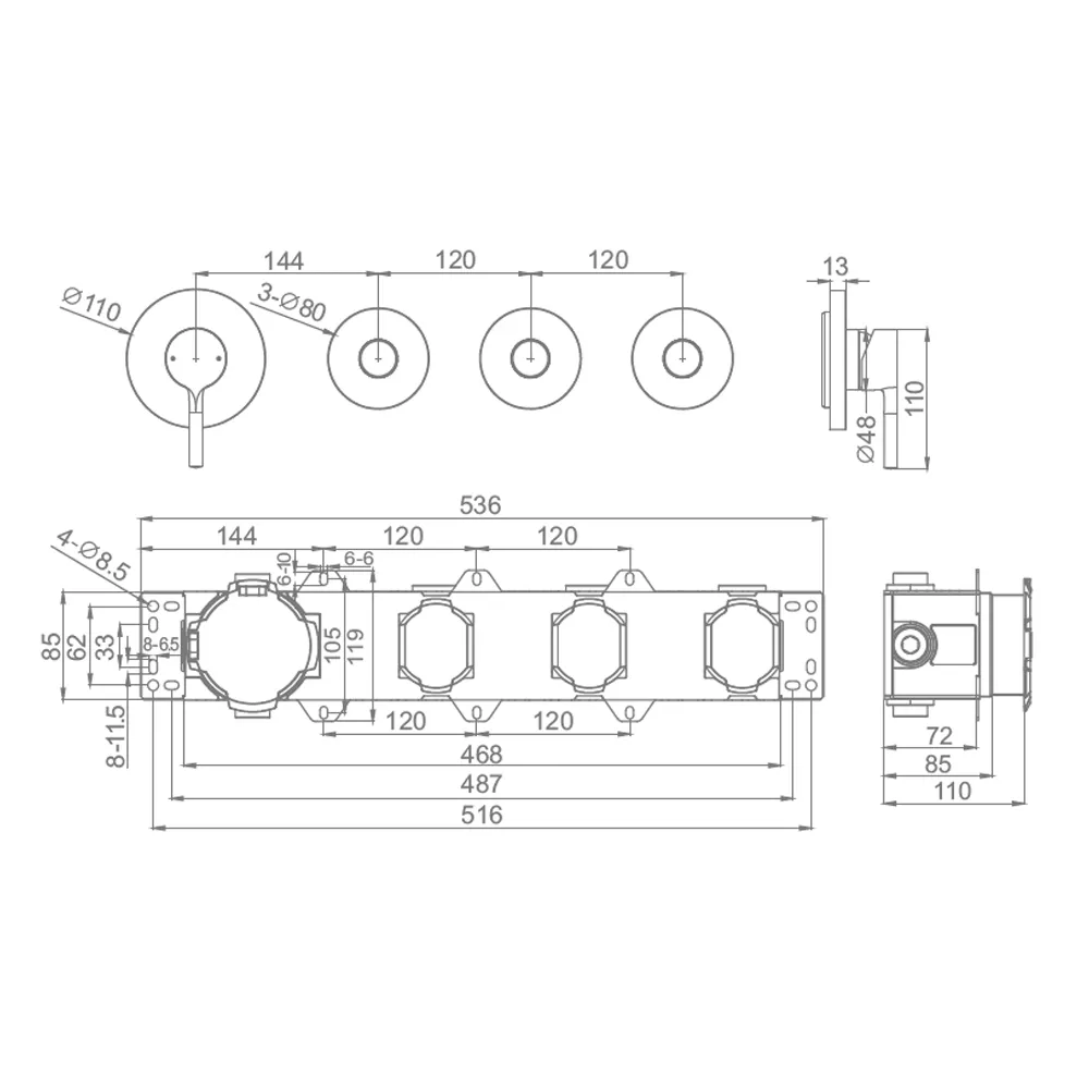 Смеситель для душа Raglo R20.273.03, золотой сатин