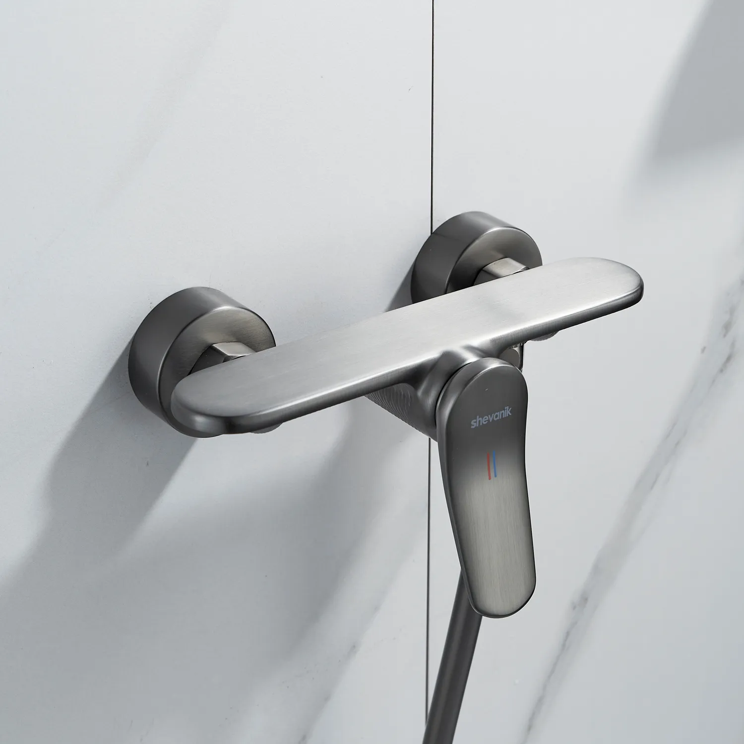 Смеситель для душа Shevanik S4716T, оружейная сталь