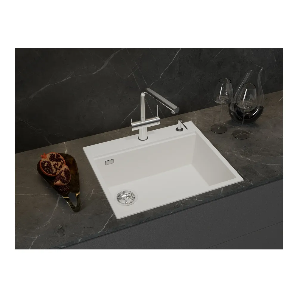 Кухонная мойка Rivelato TESORO TR-605-L, иней