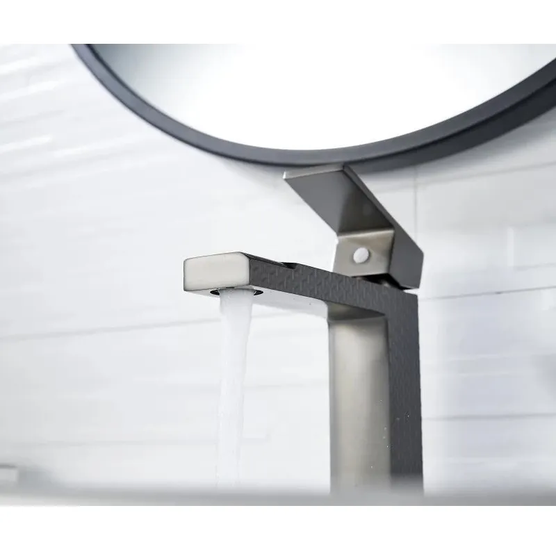 Cмеситель для раковины Knotlor KN-20/GMP, оружейная сталь