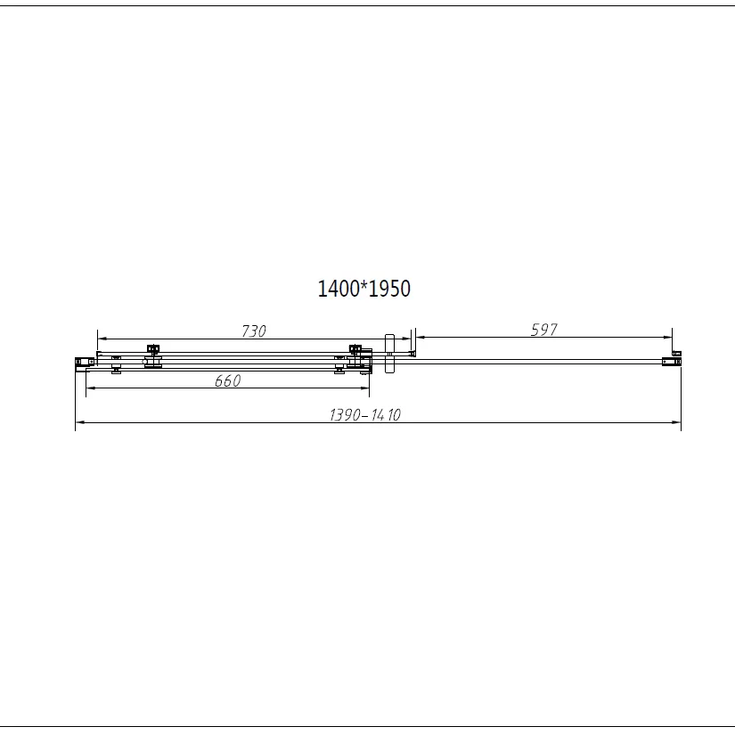 Душевая дверь Vincea Como-N (VDS-4CN140CLB) 1400х1950 мм, черный, стекло прозрачное