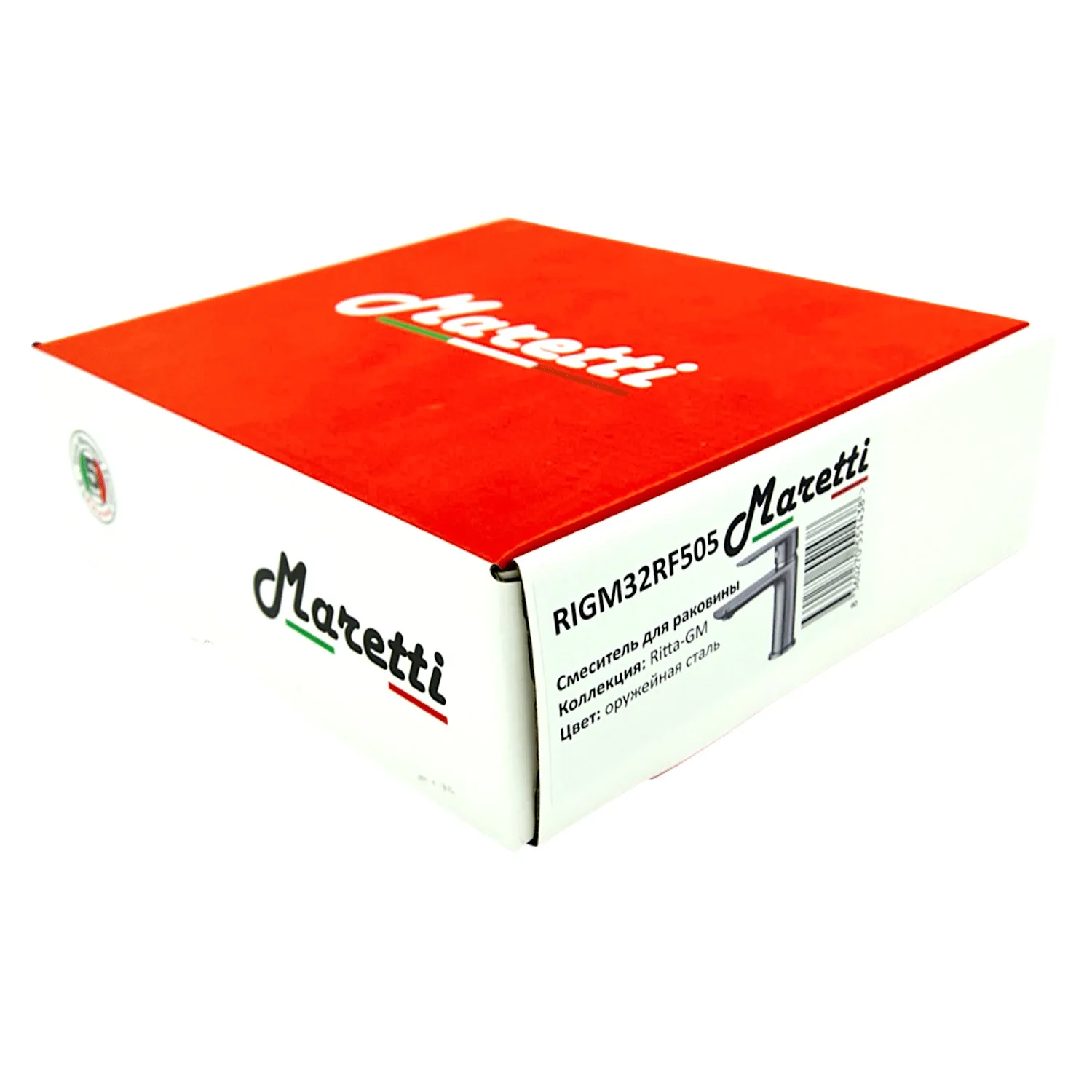 Смеситель для раковины Maretti Ritta-GM RIGM32RF505, оружейная сталь