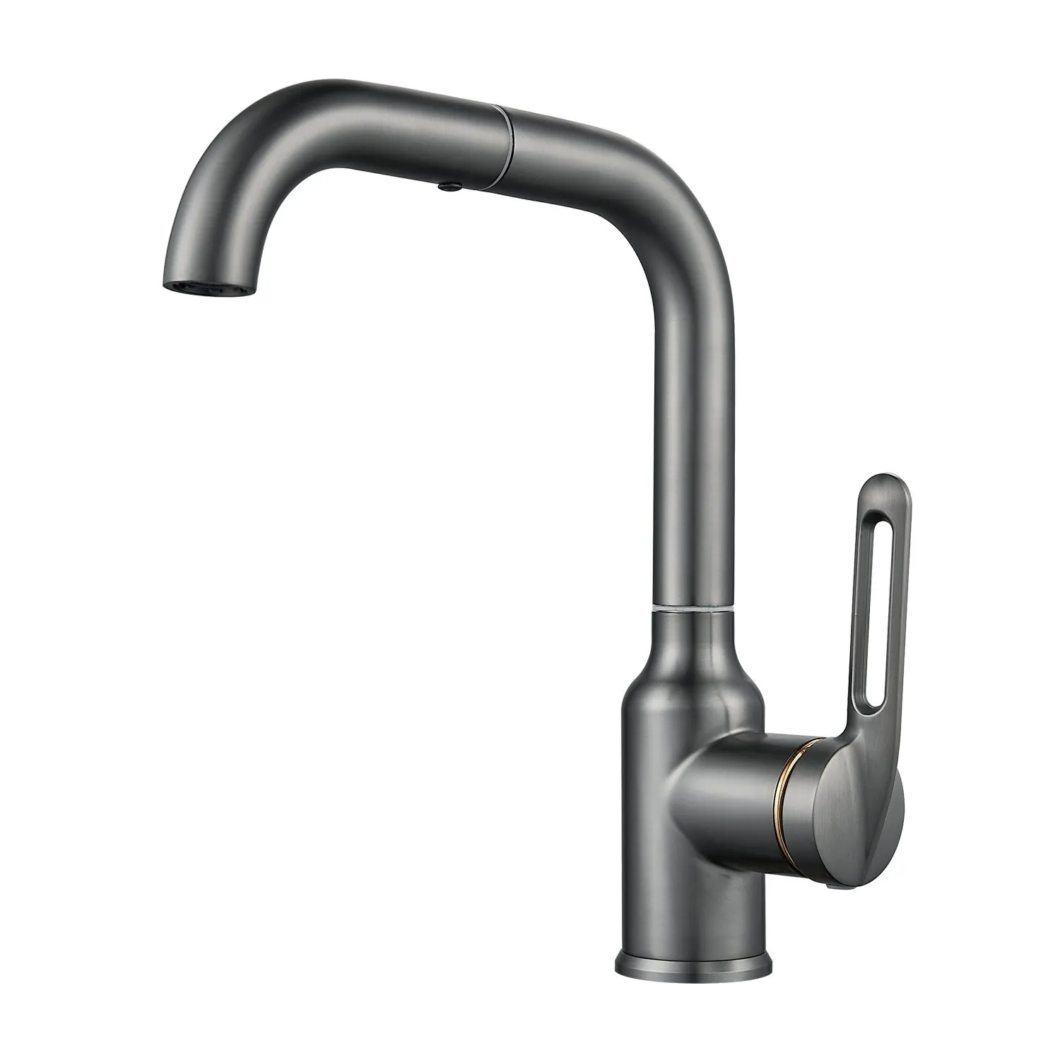 Смеситель для раковины Raffine F201T, оружейная сталь