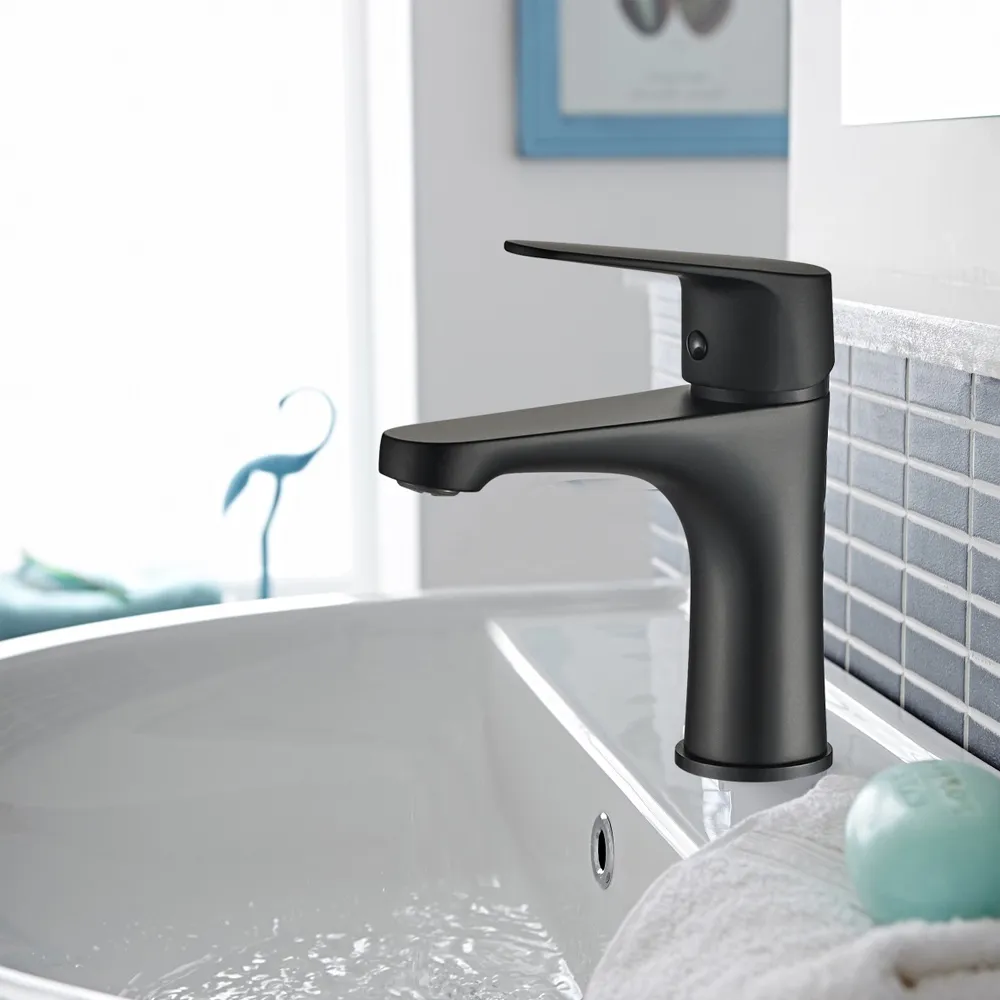 Смеситель для раковины WesnaArt NOVA NOV03-210Black, черный