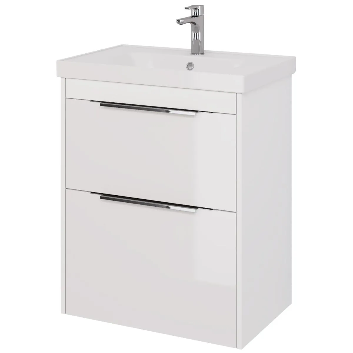 Тумба под раковину подвесная/напольная Dreja Prime 70 см, белый