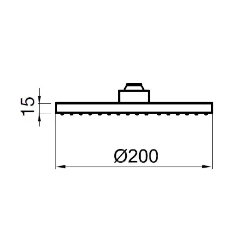 Верхний душ Webert AC1024015PVC, хром