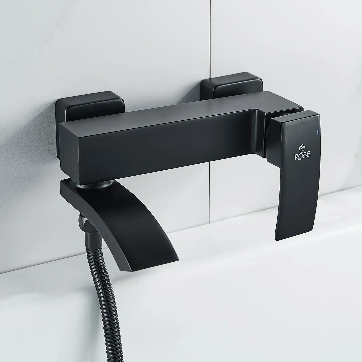 Смеситель для ванны Rose R1552H, черный
