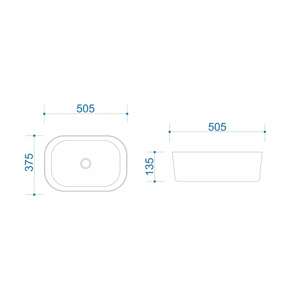 Раковина чаша Maretti FL13NS45-844, белая