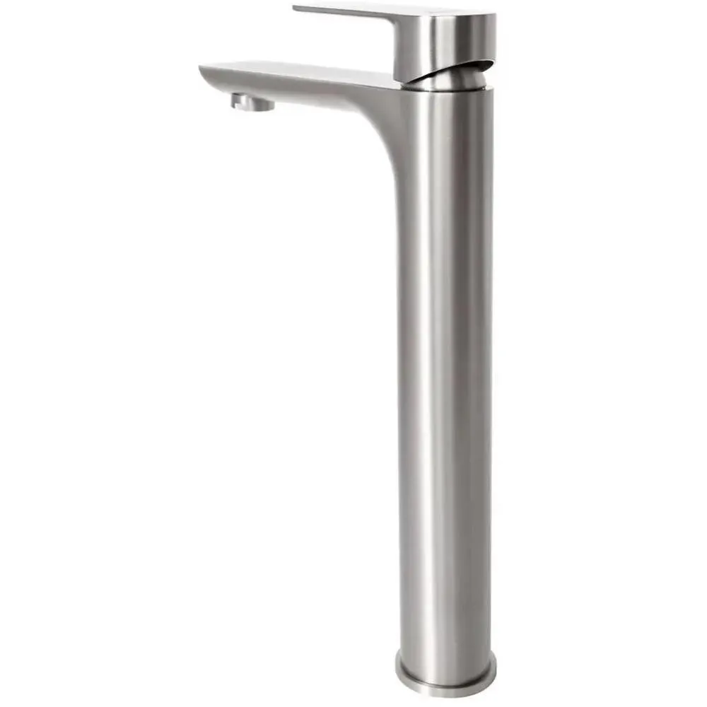 Смеситель для раковины высокий Hansberge H2099NK, никель