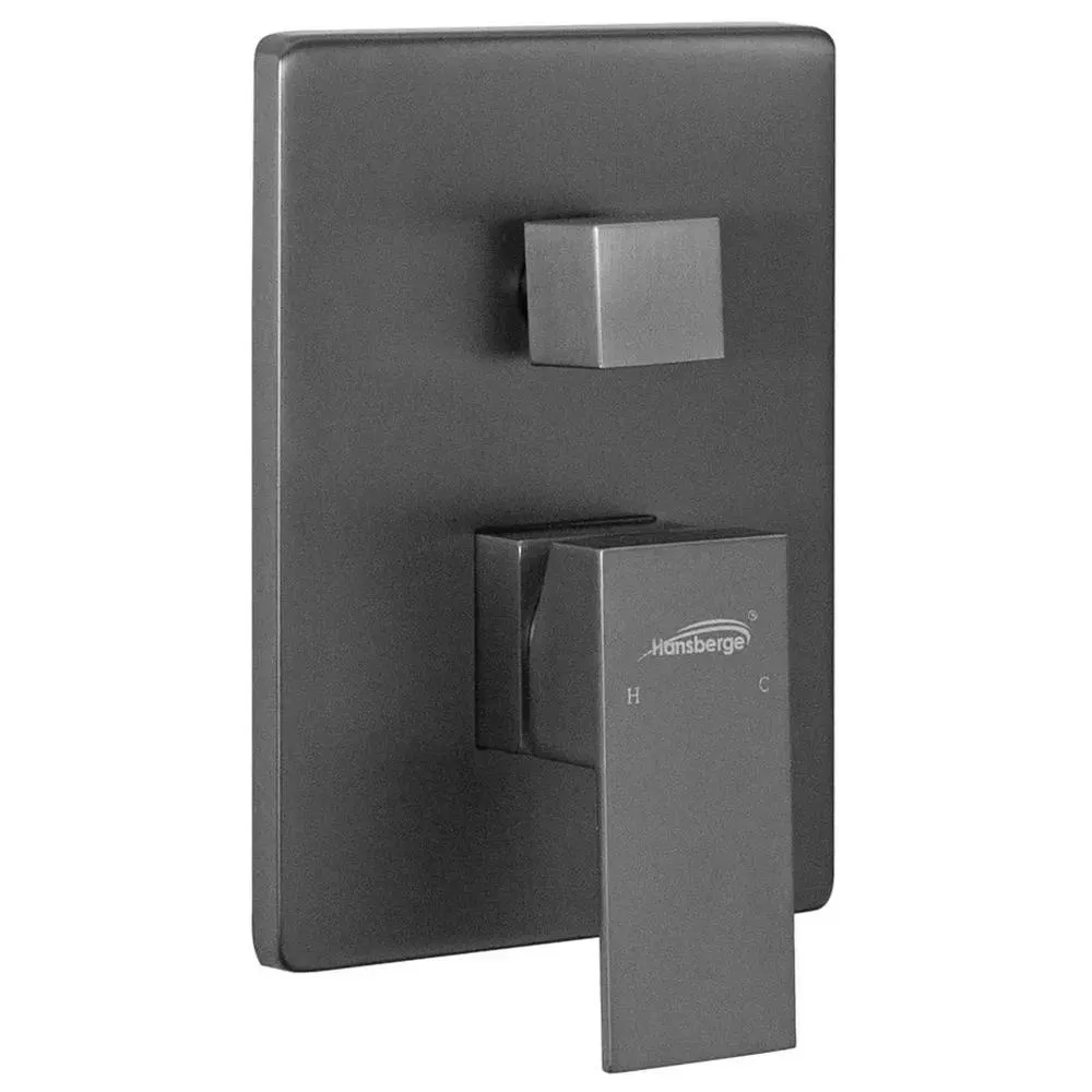 Душевая система встраиваемая (без излива) Hansberge H6070BG, графит