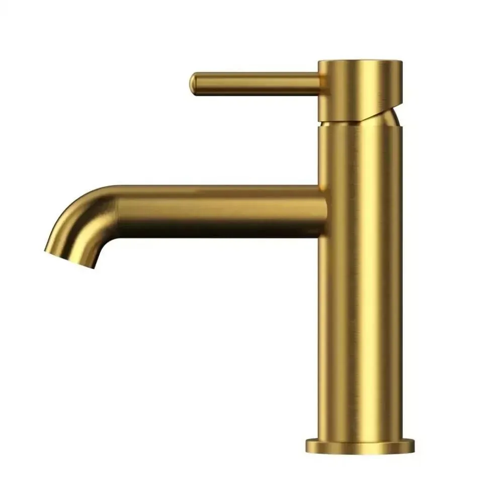 Смеситель для раковины Grocenberg GB2099GL, золотой брашированный