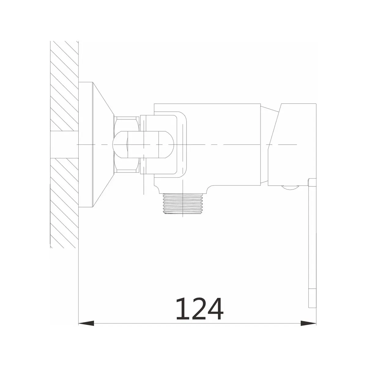 Гигиенический душ со смесителем Shevanik S8105-1, хром