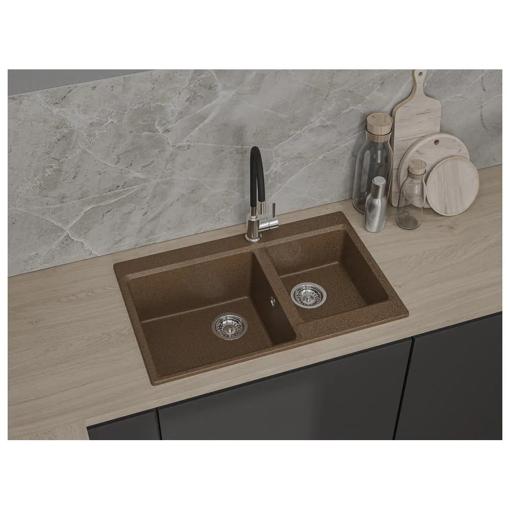 Кухонная мойка GranFest LEVEL 780K, терракот