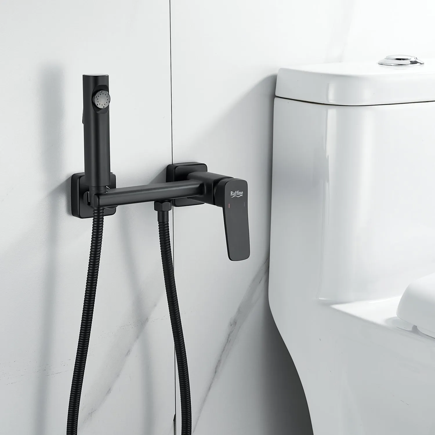 Гигиенический душ со смесителем Raffine F0599H-1, черный