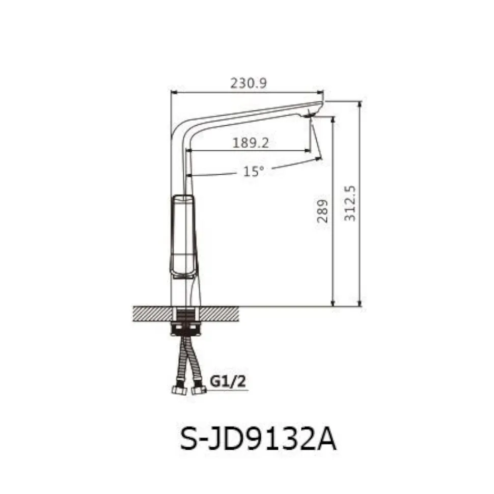 Смеситель для кухонной мойки Savol S-JD9132AH