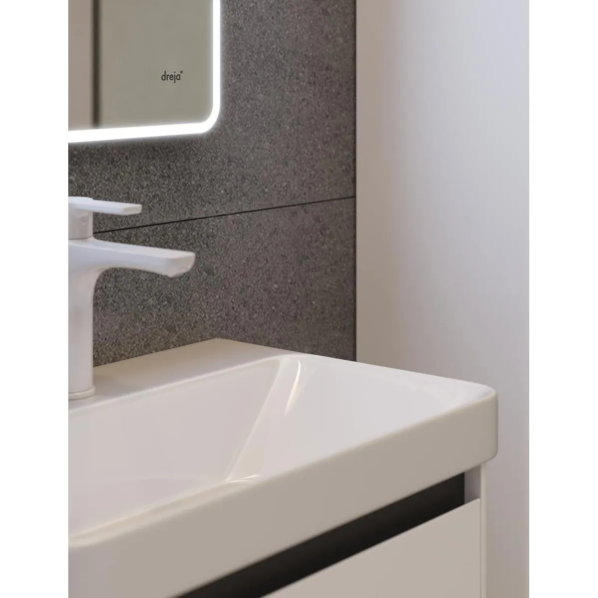 Пенал Dreja Luxury 35 см, белый