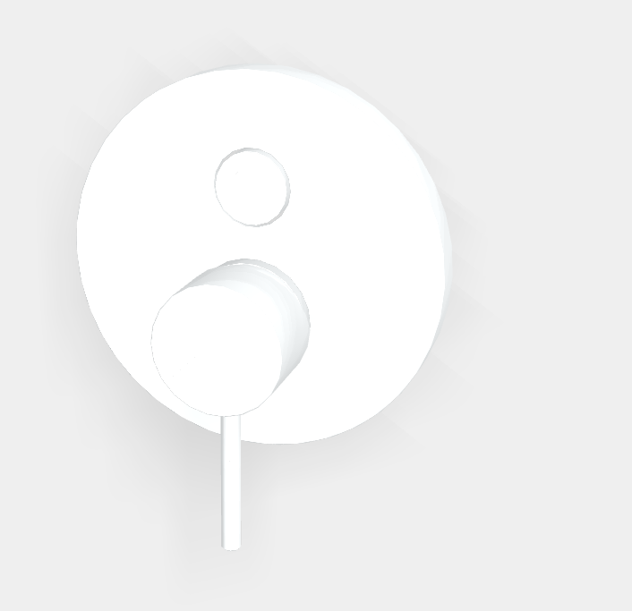 Смеситель для душа Fima Carlo Frattini Spillo Up, на 2 потребителя, белый матовый (F3039E2BS)