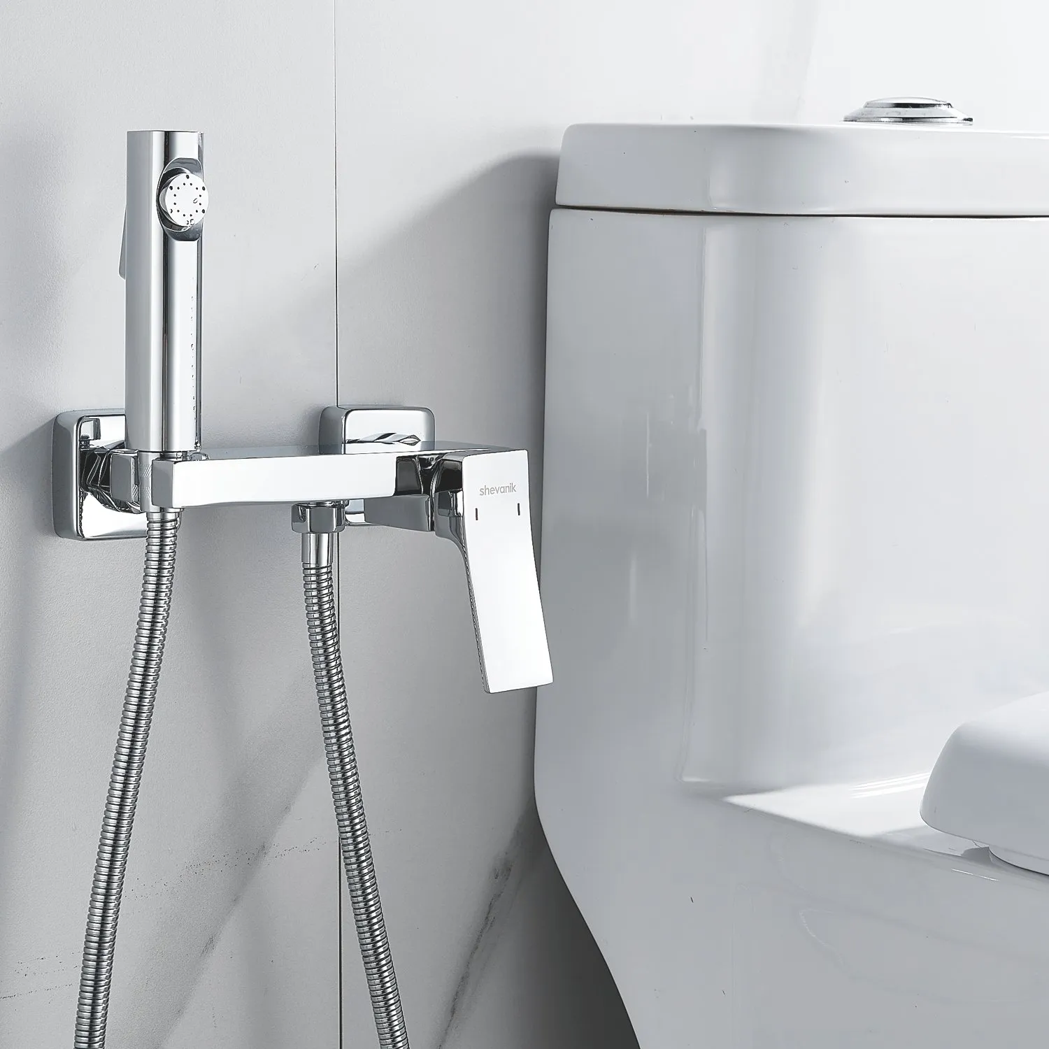 Гигиенический душ со смесителем Shevanik S4005-1, хром