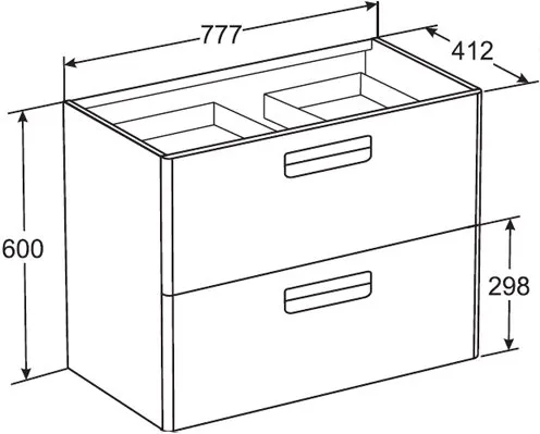 Тумба под умывальник Roca Gap 80 (ZRU9302877) белый глянец