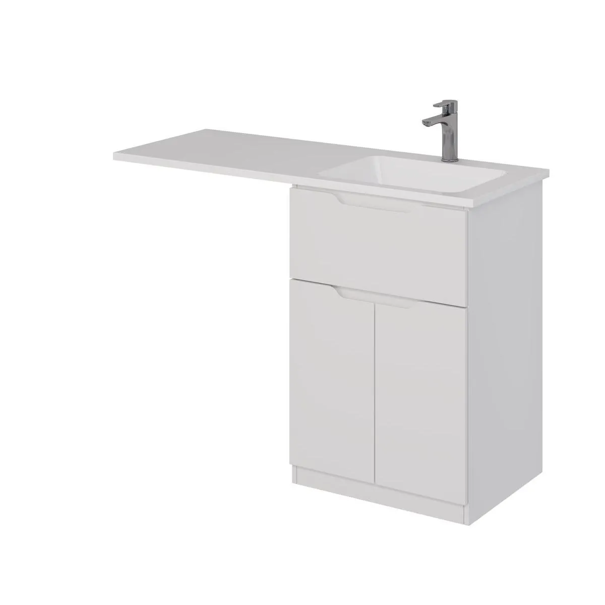 Тумба под раковину напольная Dreja Vega 60 см, белый