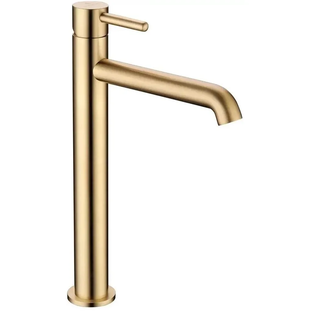 Смеситель для раковины высокий Grocenberg GB3029MG, матовое золото