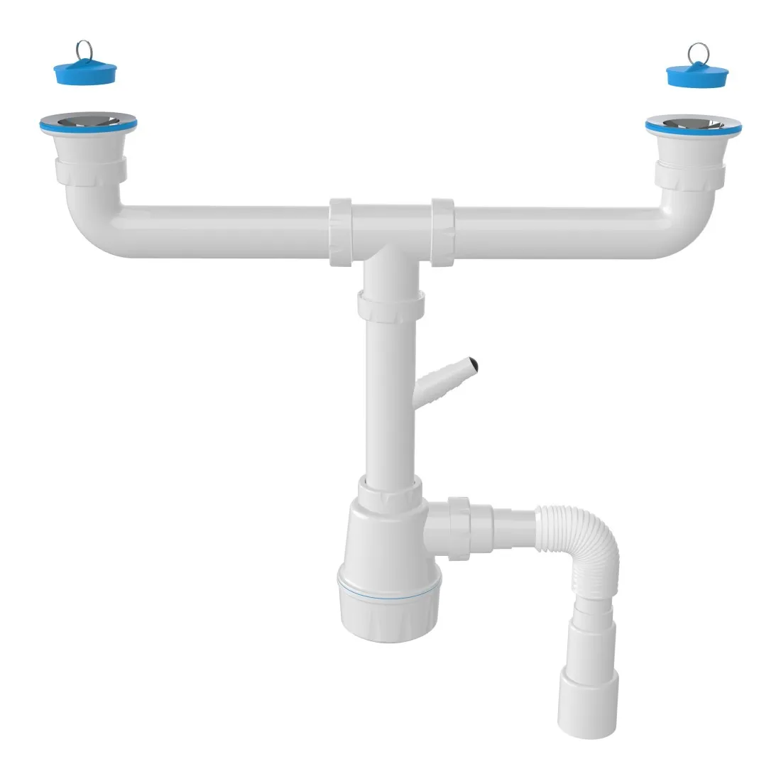 Сифон для двойной кухонной мойки Nova NV1162