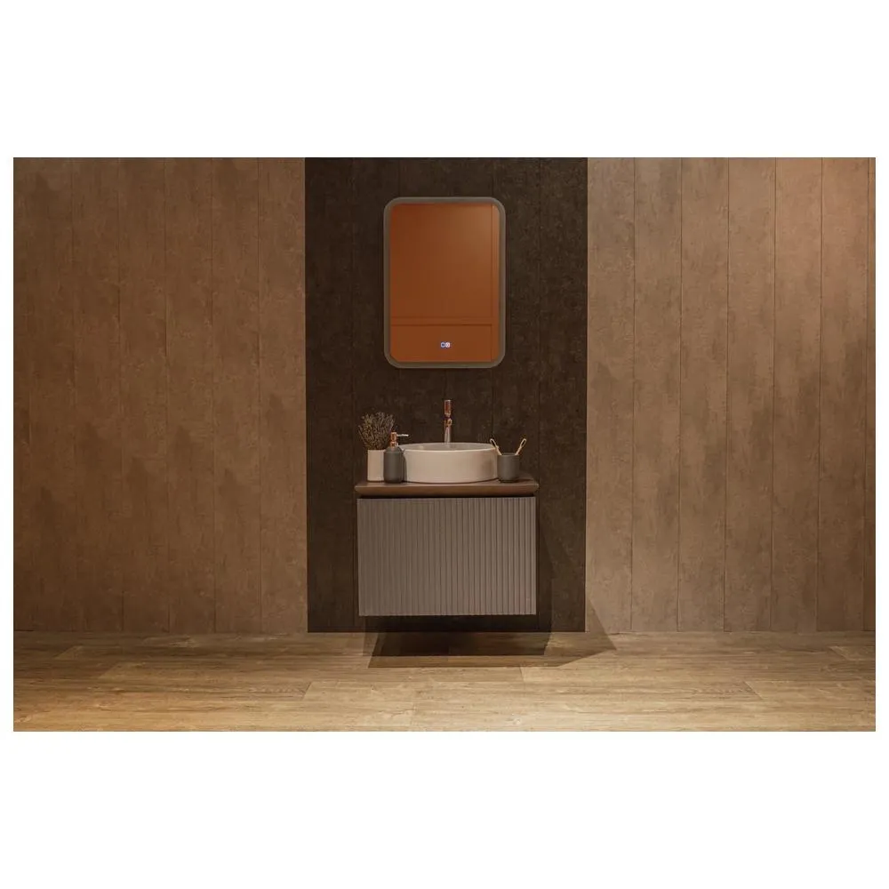 Зеркало Silver Mirrors Stiv-Lite 500х700 - 2 (открытая подсветка, cенсорный выключатель, подогрев)