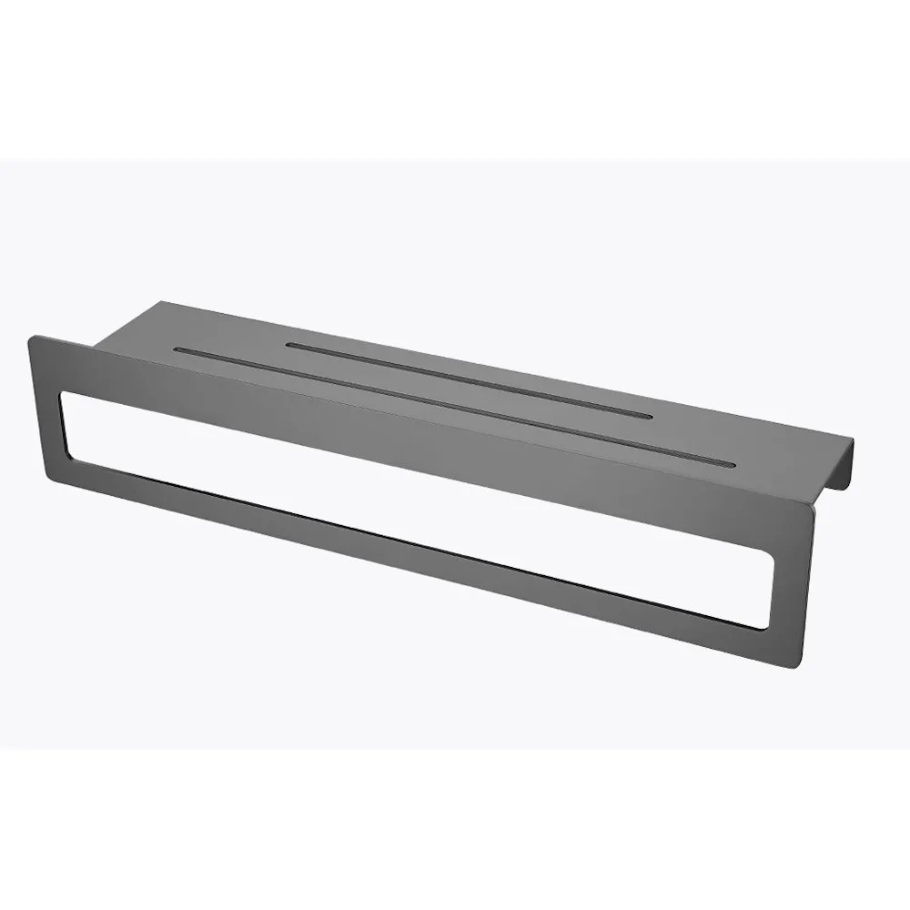 Полка RAGLO для ванной комнаты с держателем полотенец 400*103*82мм (R340.04.09)