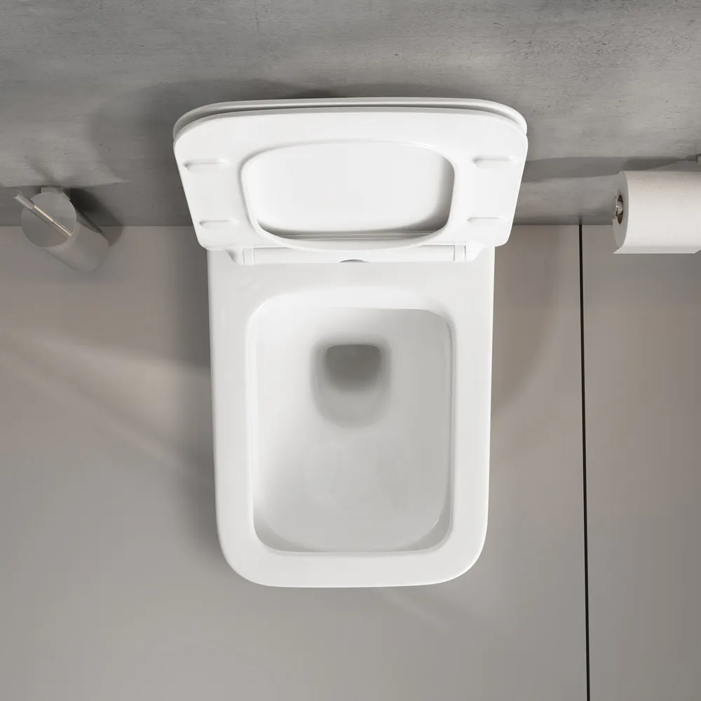 Унитаз подвесной WesnaArt KUBUS TORNADO 215-KUB13, белый