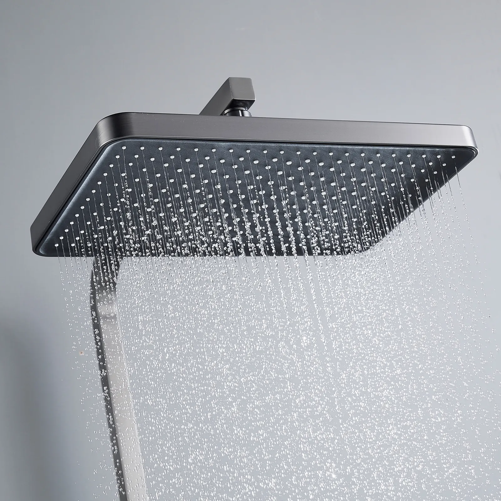 Душевая система Shevanik S4636T, оружейная сталь